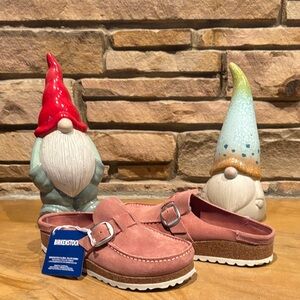 Birkenstock Pink Suede Mules!